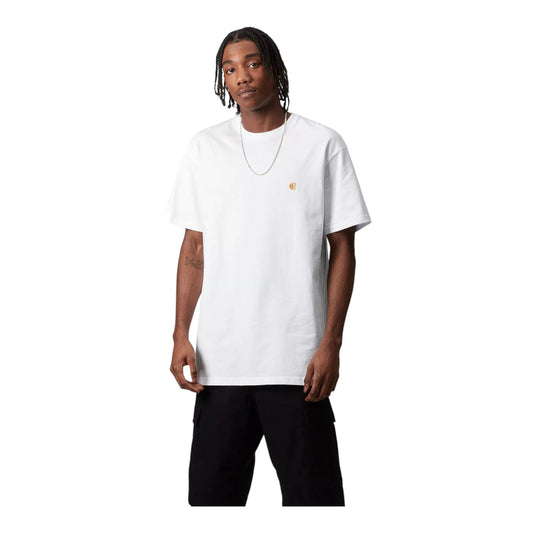 Carhartt Wip S/S Chase T-Shirt - White - T-Shirt di Carhartt Wip | Francis Concept
