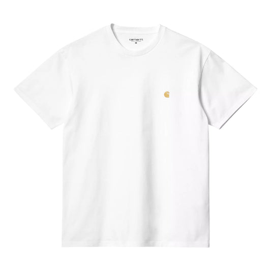 Carhartt Wip S/S Chase T-Shirt - White - T-Shirt di Carhartt Wip | Francis Concept