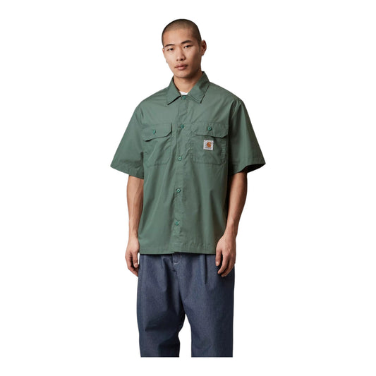 Carhartt Wip S/S Craft Shirt - Silver Pine - Camicie di Carhartt Wip | Francis Concept