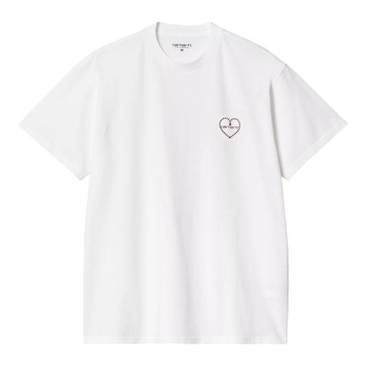Carhartt Wip S/S Furoshiki T-Shirt - White / Red - T-Shirt di Carhartt Wip | Francis Concept