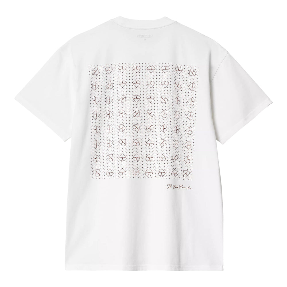 Carhartt Wip S/S Furoshiki T-Shirt - White / Red - T-Shirt di Carhartt Wip | Francis Concept