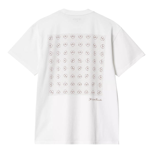Carhartt Wip S/S Furoshiki T-Shirt - White / Red - T-Shirt di Carhartt Wip | Francis Concept