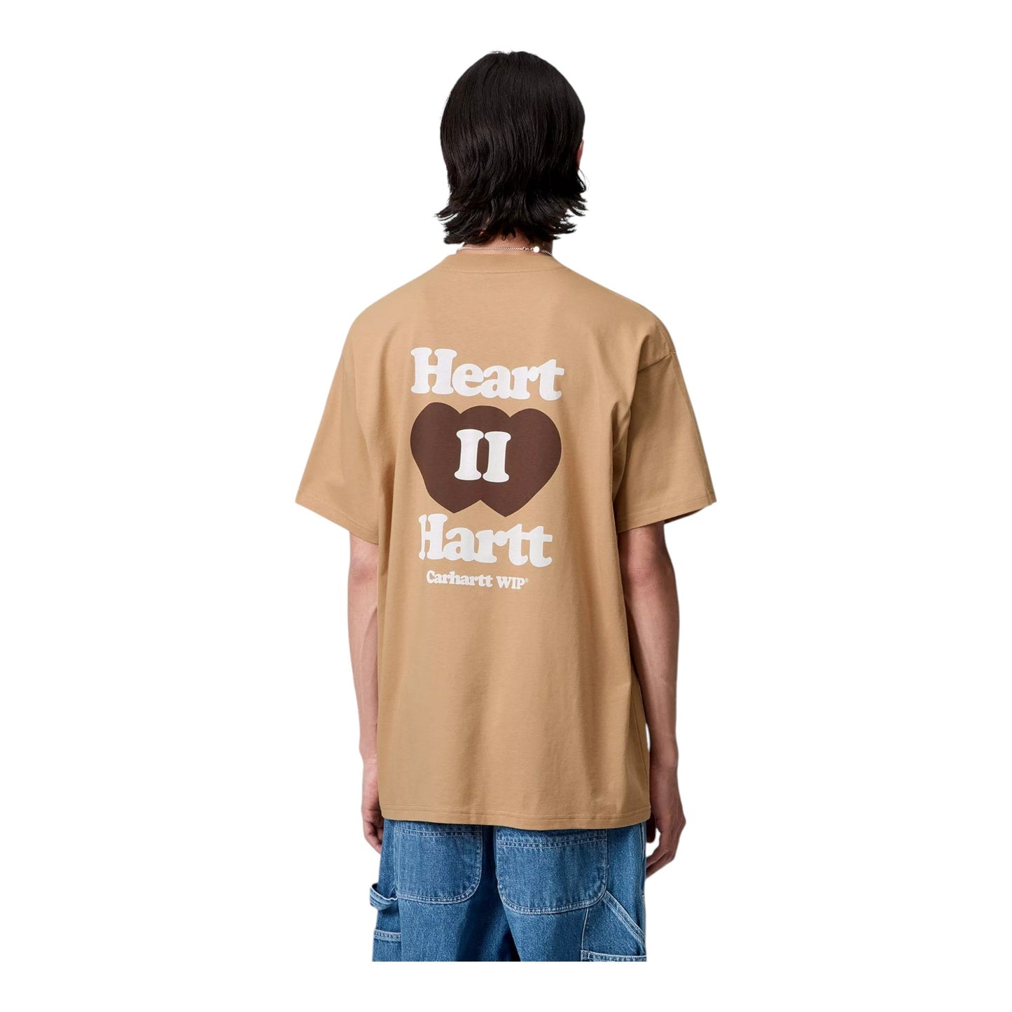 Carhartt Wip S/S Heart II Hartt T-Shirt - Dusty H Brown - T-Shirt di Carhartt Wip | Francis Concept
