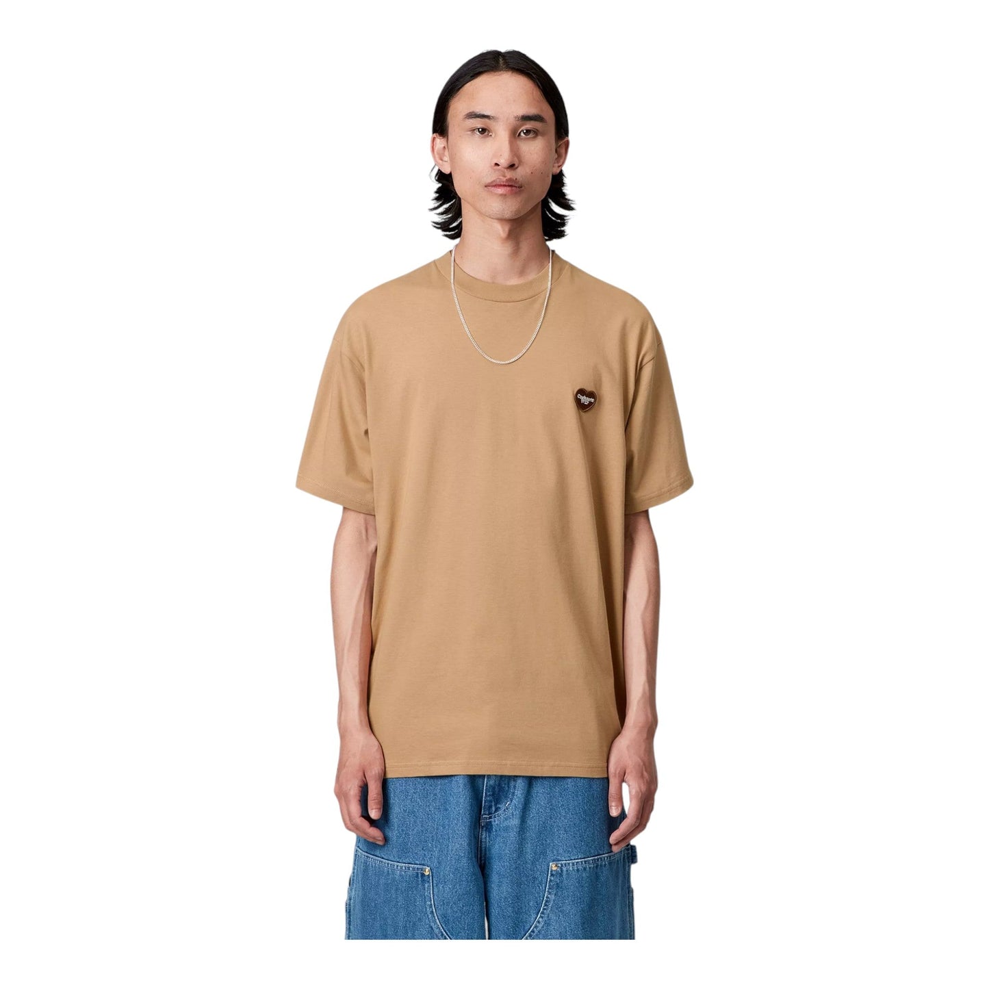 Carhartt Wip S/S Heart II Hartt T-Shirt - Dusty H Brown - T-Shirt di Carhartt Wip | Francis Concept