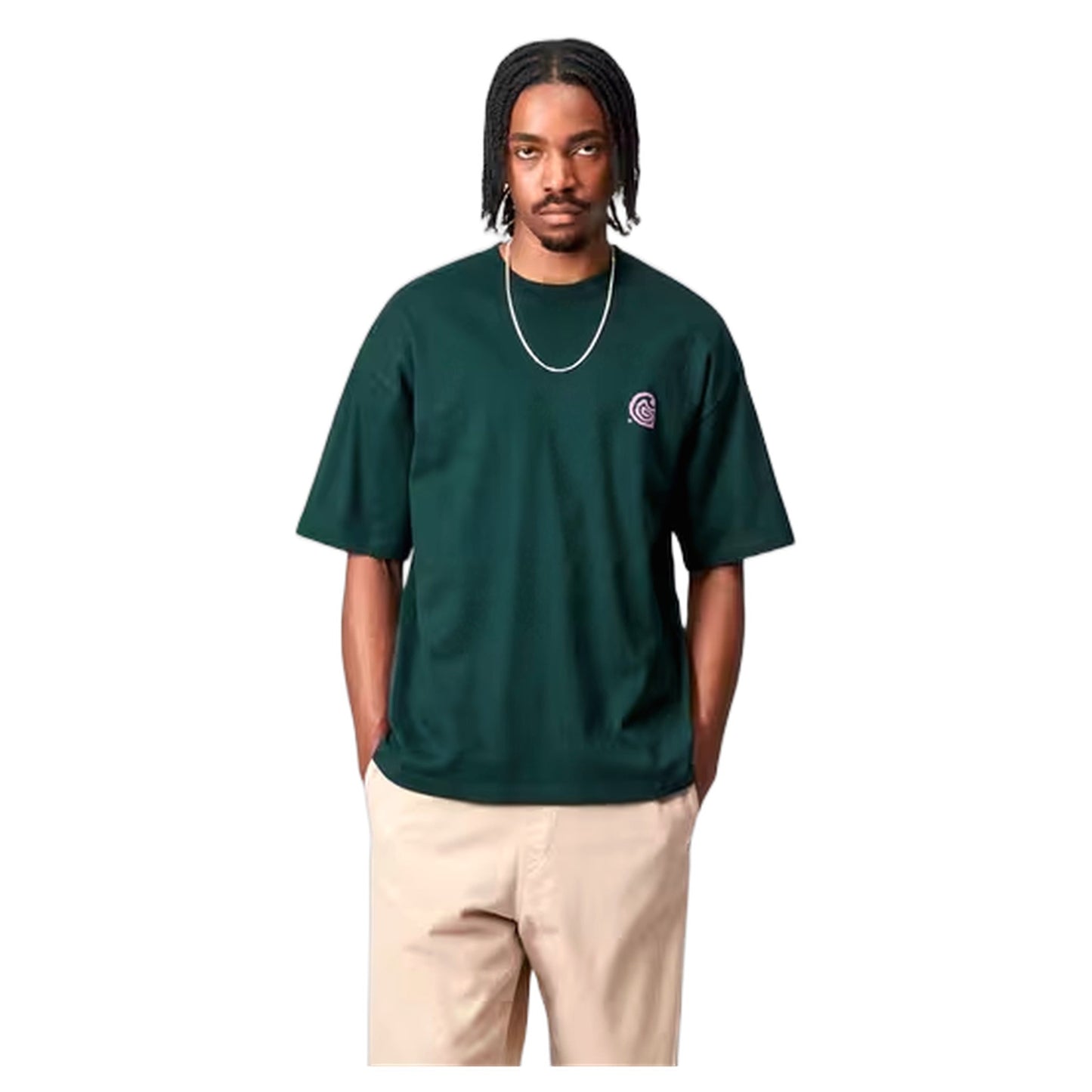 Carhartt Wip S/S Helix T-Shirt - Deep Lagoon - T-Shirt di Carhartt Wip | Francis Concept