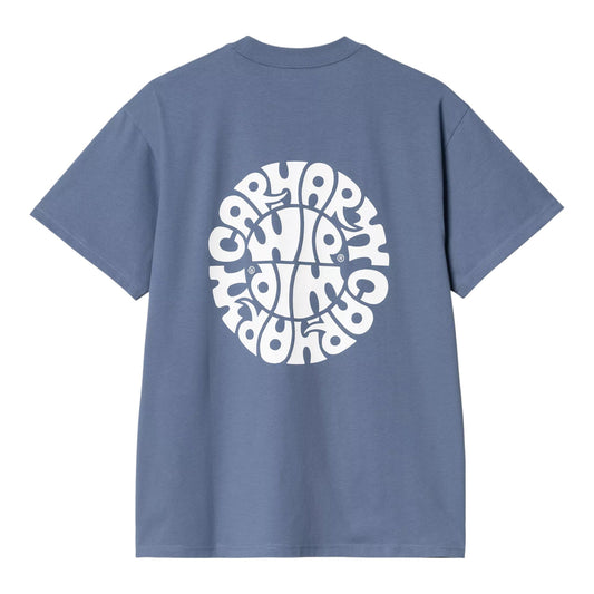 Carhartt Wip S/S Jazzy T-Shirt - Blue Iris / White - T-Shirt di Carhartt Wip | Francis Concept