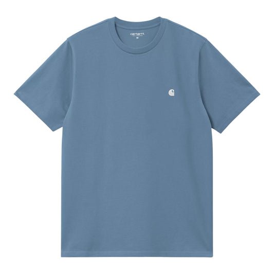 Carhartt Wip S/S Madison T-Shirt - Icy Water / White - T-Shirt di Carhartt Wip | Francis Concept
