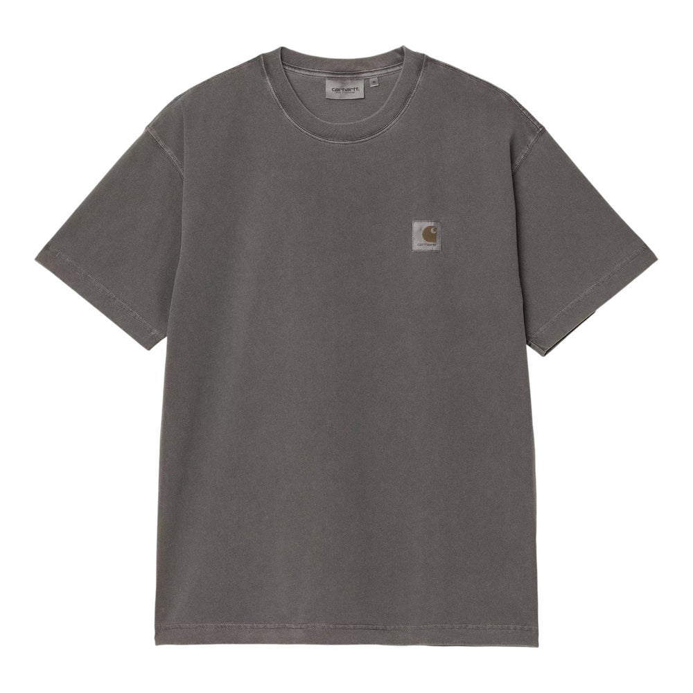 Carhartt Wip S/S Nelson T-Shirt - Graphite Garment Dyed - T-Shirt di Carhartt Wip | Francis Concept