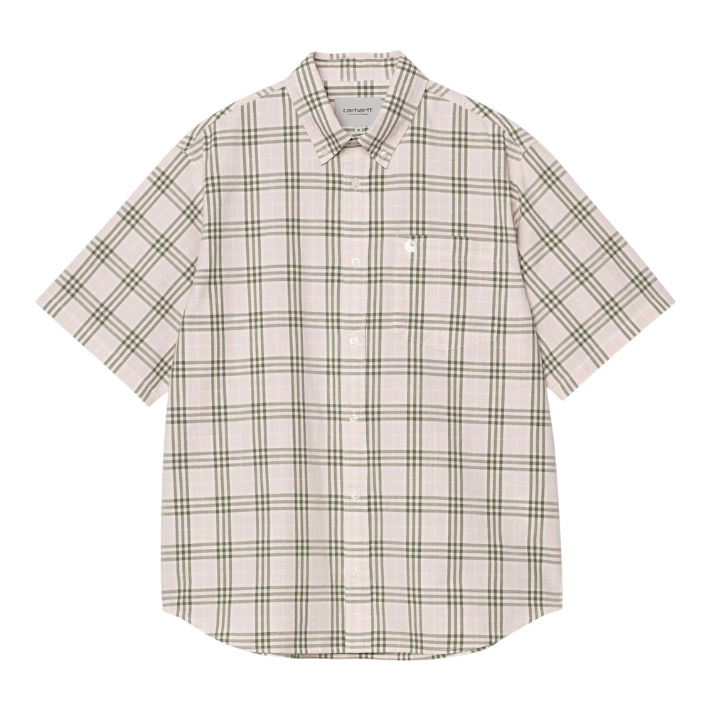 Carhartt Wip S/S Niven Shirt - Air Pink / Wax - Camicie di Carhartt Wip | Francis Concept
