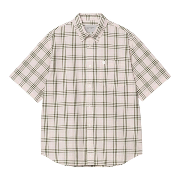 Carhartt Wip S/S Niven Shirt - Air Pink / Wax - Camicie di Carhartt Wip | Francis Concept