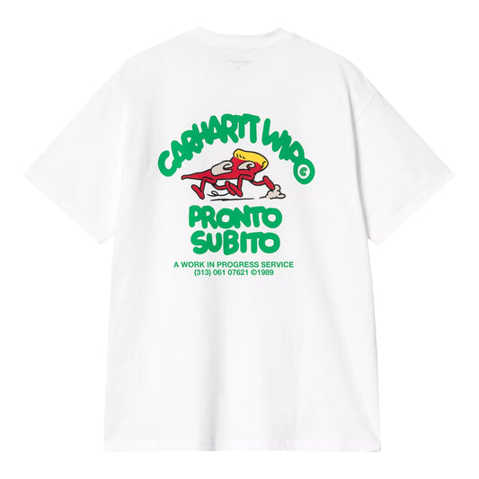 Carhartt Wip S/S Pronto T-Shirt - White - T-Shirt di Carhartt Wip | Francis Concept