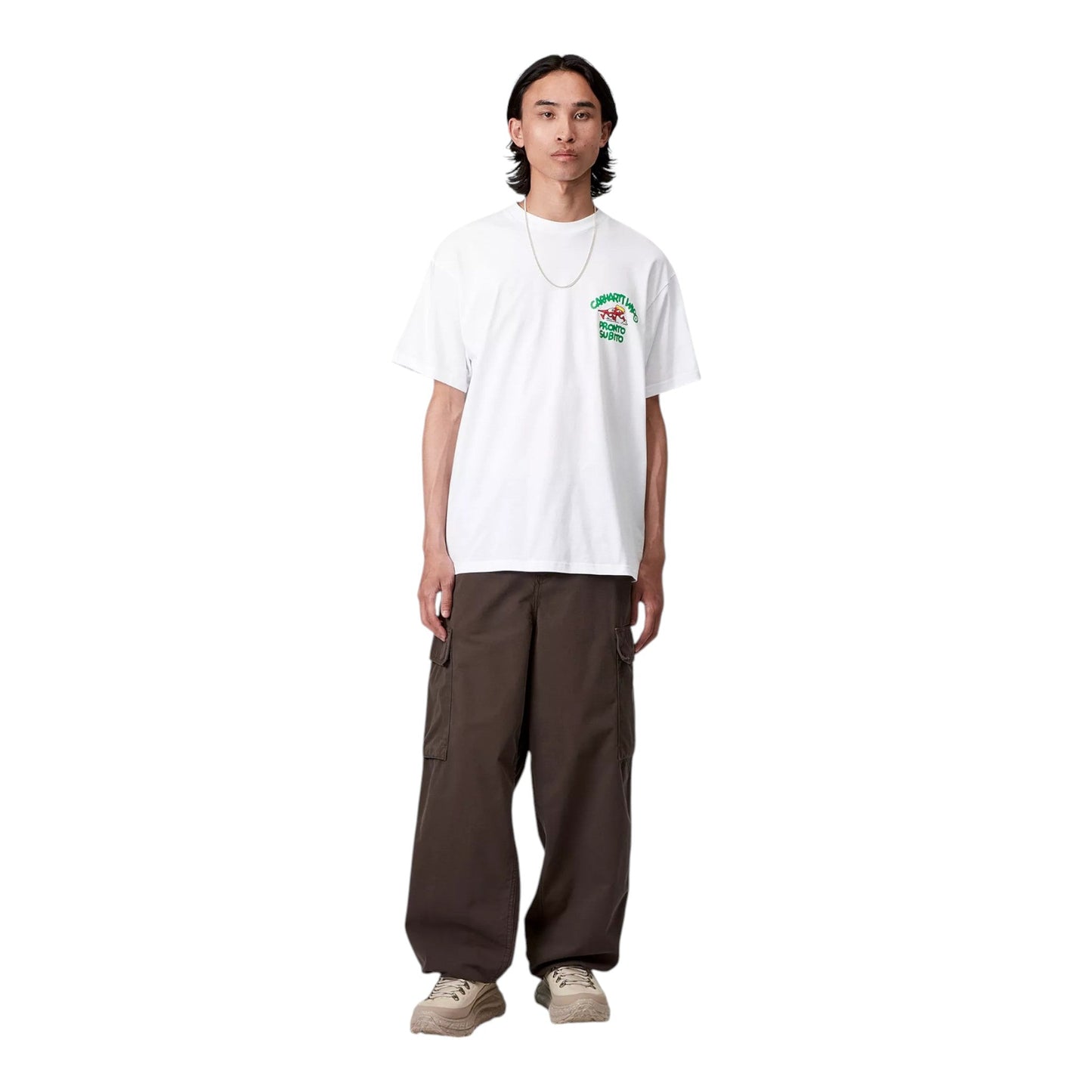 Carhartt Wip S/S Pronto T-Shirt - White - T-Shirt di Carhartt Wip | Francis Concept