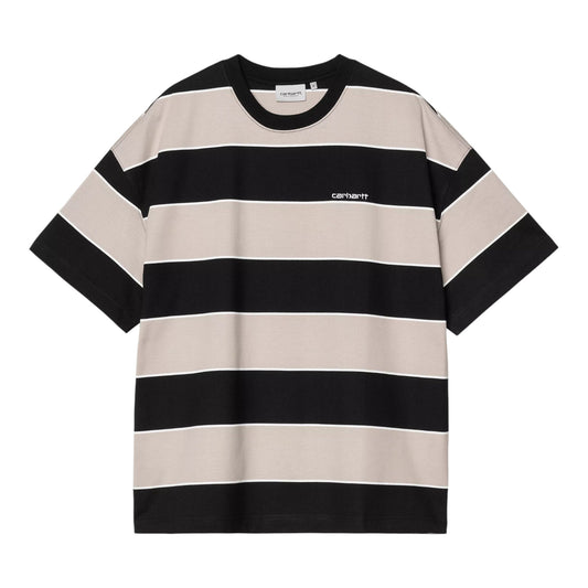 Carhartt Wip S/S Quinby T-Shirt - Quinby Stripe / Black - T-Shirt di Carhartt Wip | Francis Concept