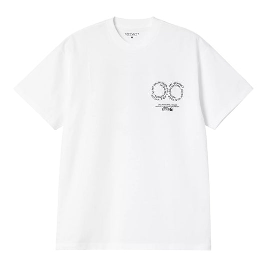 Carhartt Wip S/S Rotation T-Shirt - White / Black - T-Shirt di Carhartt Wip | Francis Concept