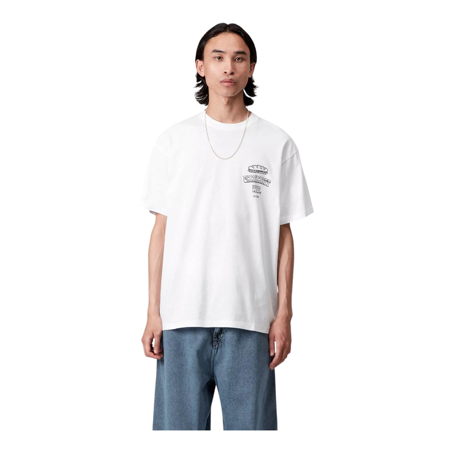 Carhartt Wip S/S Sandwich T-Shirt - White - T-Shirt di Carhartt Wip | Francis Concept