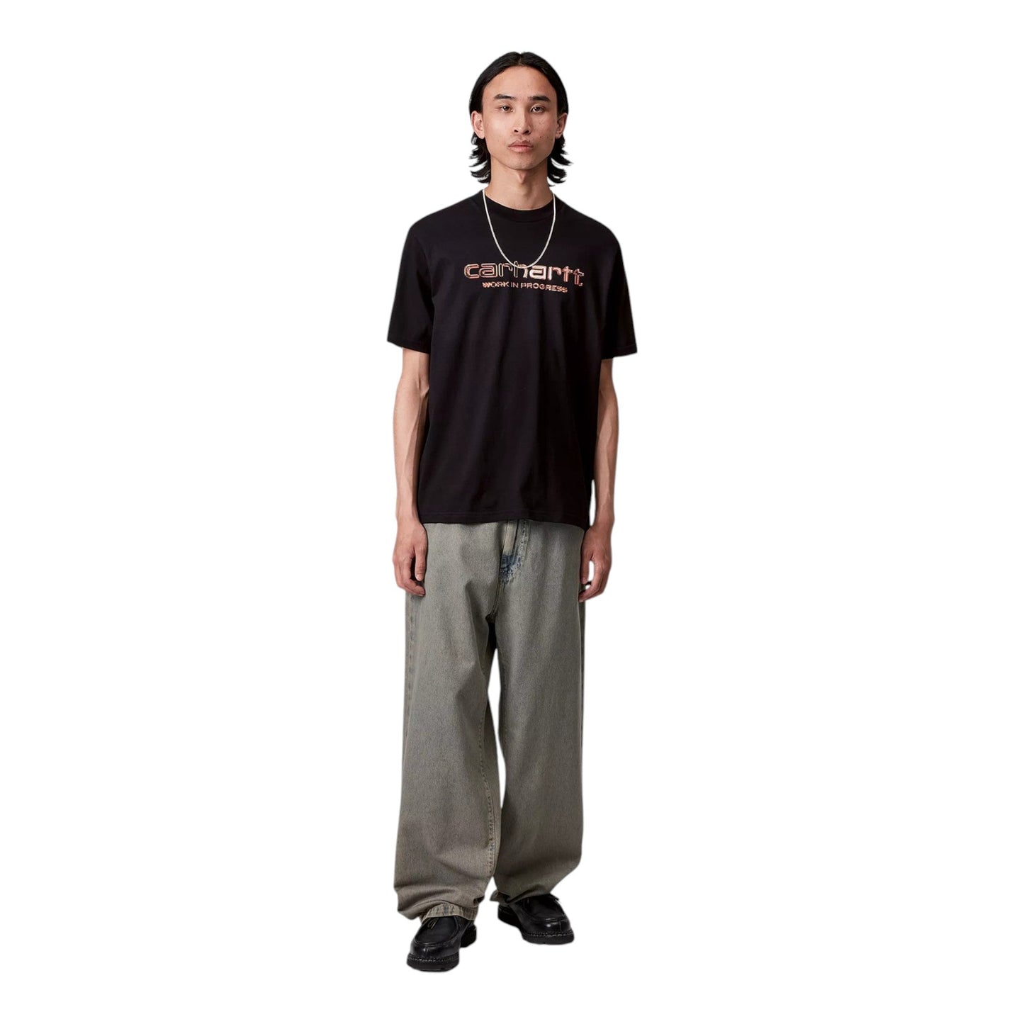 Carhartt Wip S/S Solar Chrome T-Shirt - Black - T-Shirt di Carhartt Wip | Francis Concept