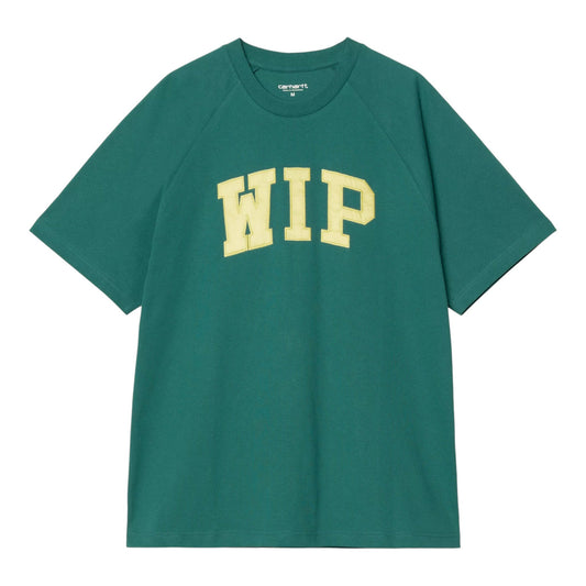 Carhartt Wip S/S WIP T-Shirt - Rainforest / Air Yellow - T-Shirt di Carhartt Wip | Francis Concept