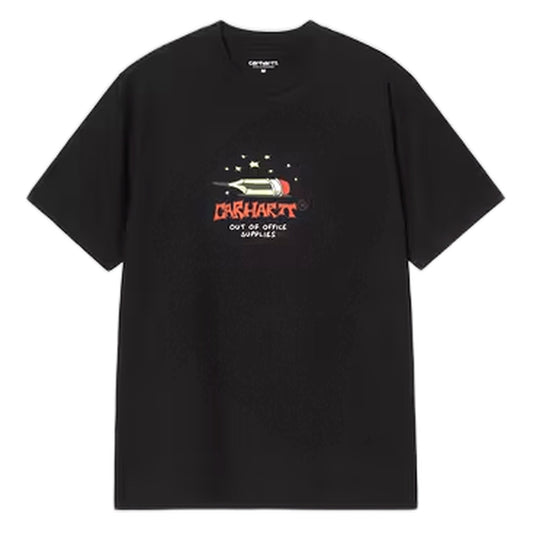 Carhartt Wip S/S Work Life Romance T-Shirt - Black - T-Shirt di Carhartt Wip | Francis Concept