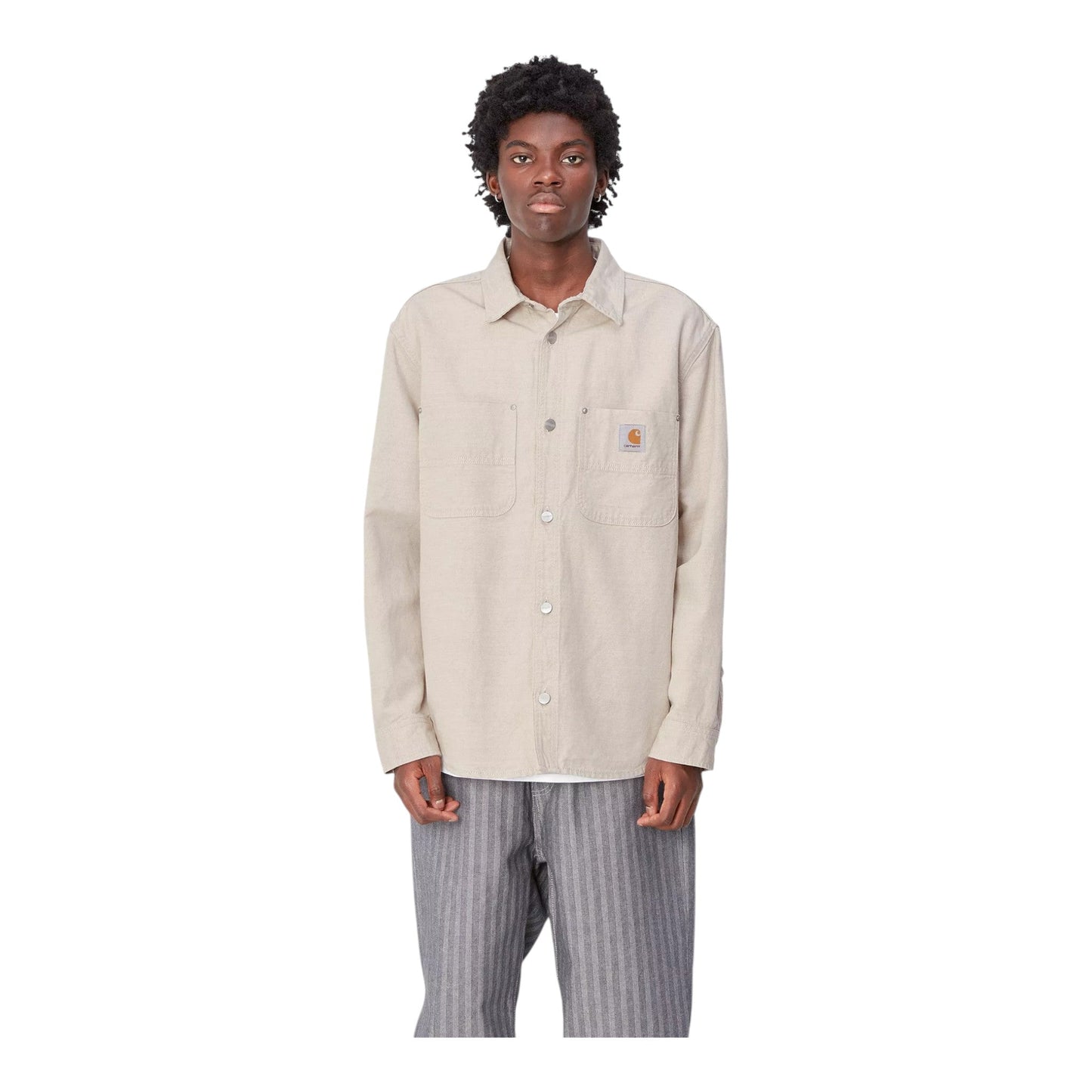 Carhartt Wip Walter Shirt Jac - Natural Rinsed - Giacche di Carhartt Wip | Francis Concept