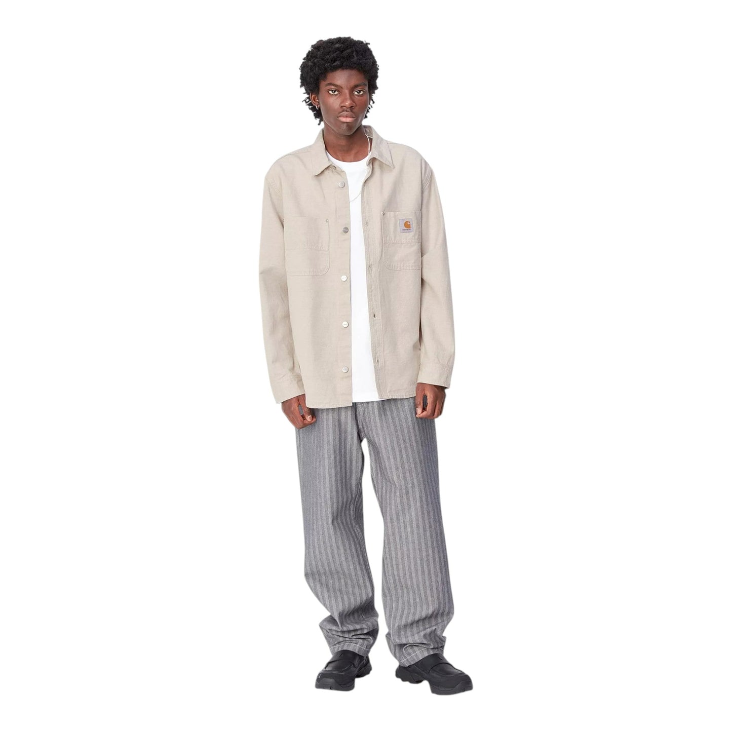 Carhartt Wip Walter Shirt Jac - Natural Rinsed - Giacche di Carhartt Wip | Francis Concept