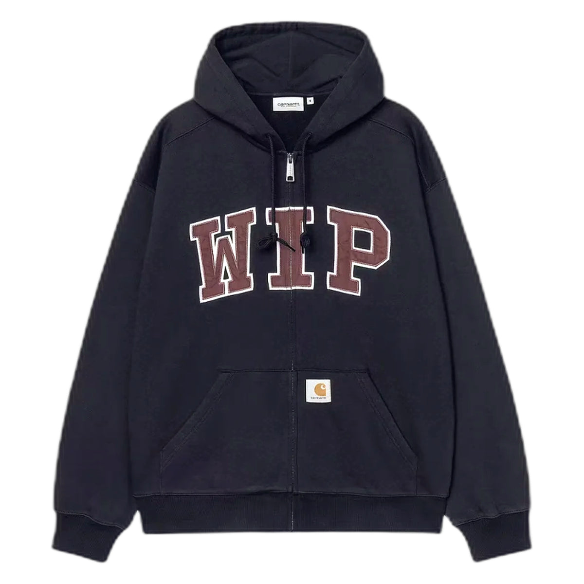 Felpa Carhartt Wip Hooded WIP Sweat Jacket - Dark Navy Stone Washed