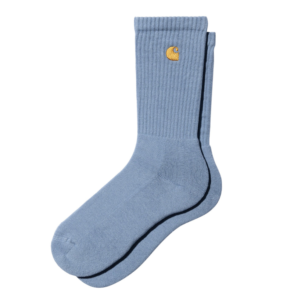 Carhartt Wip Chase Socks - Duck Charm Blue / Gold Francis Concept