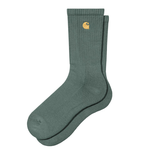 Carhartt Wip Chase Socks - Silver Pine /Gold