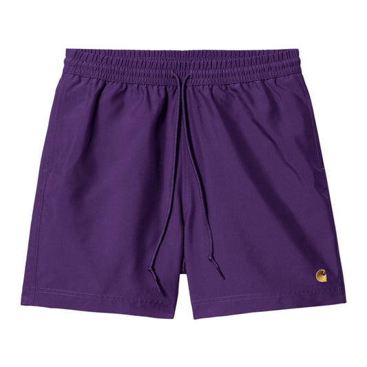 Carhartt Wip Chase Swim Trunks - Tyrian / Gold - Francis Concept