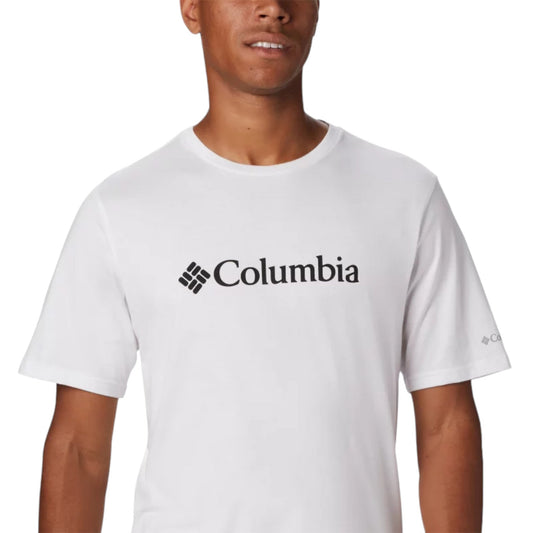 Columbia Basic Logo Short Sleeve - White - T-Shirt di Columbia | Francis Concept