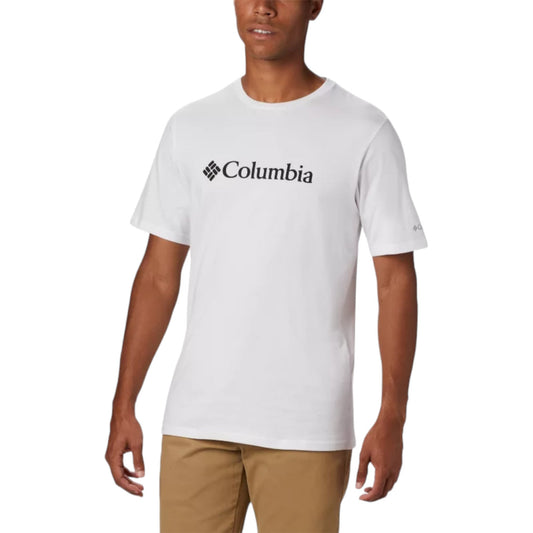 Columbia Basic Logo Short Sleeve - White - T-Shirt di Columbia | Francis Concept