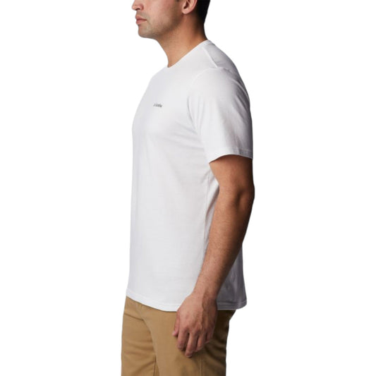 Columbia Basic Logo Short Sleeve - White - T-Shirt di Columbia | Francis Concept
