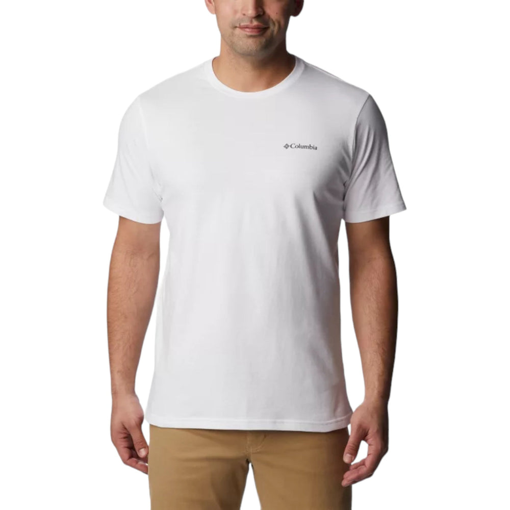 Columbia Basic Logo Short Sleeve - White - T-Shirt di Columbia | Francis Concept
