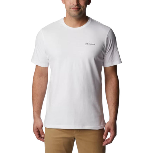 Columbia Basic Logo Short Sleeve - White - T-Shirt di Columbia | Francis Concept
