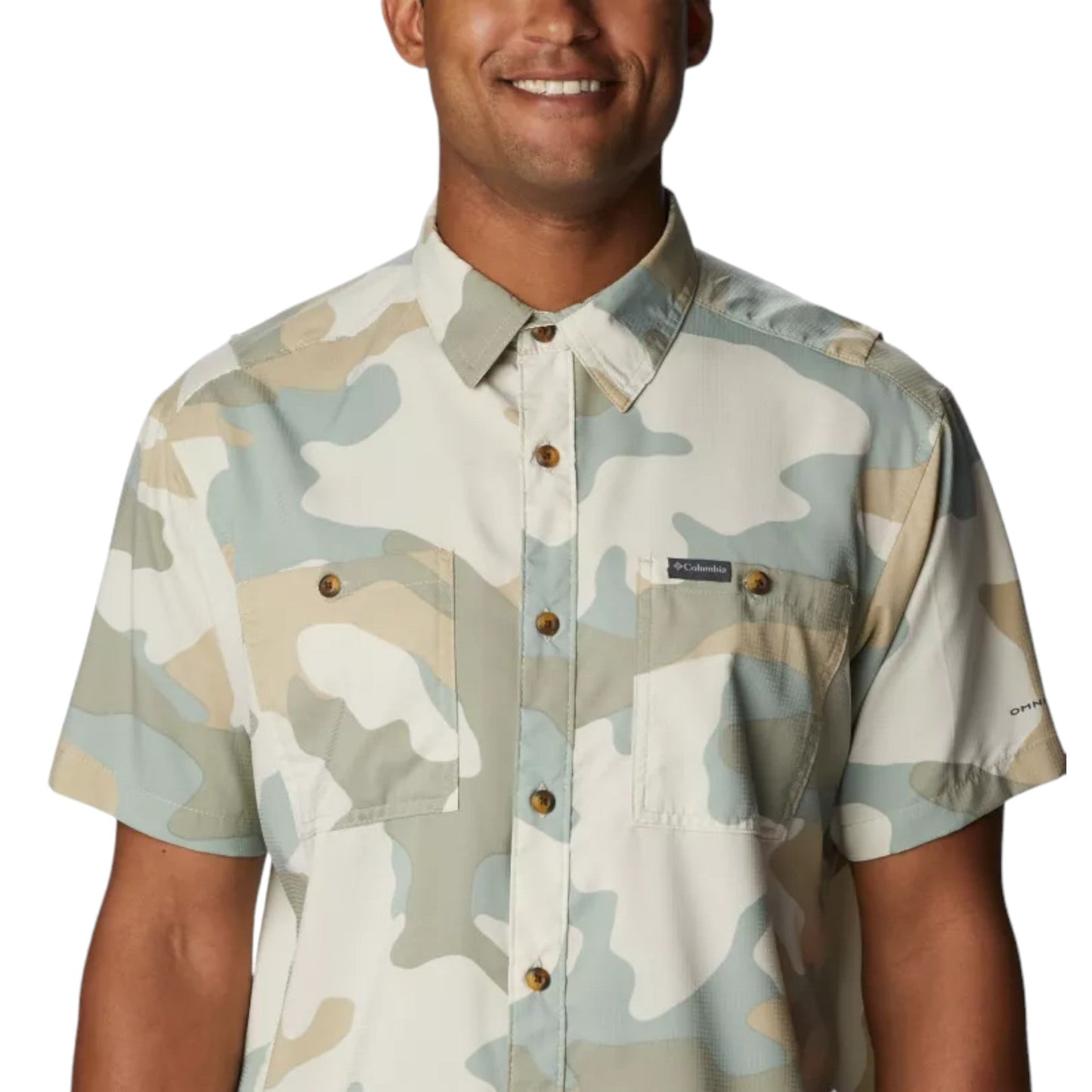 Columbia Utilizer Printed Woven Short Sleeve - Niagara Mod Camo - Camicie di Columbia | Francis Concept