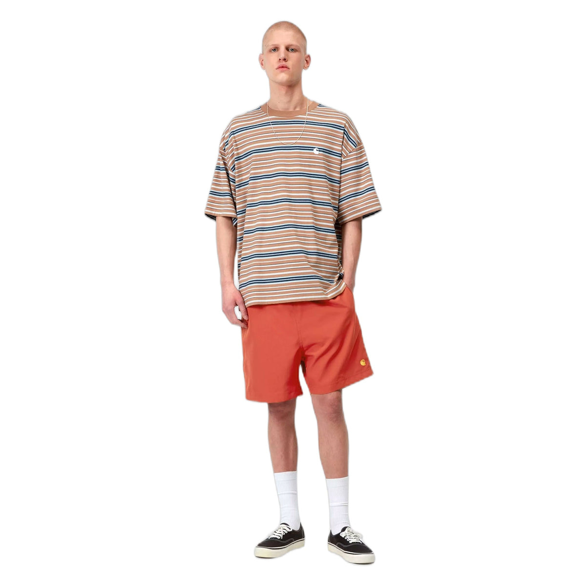 Costume Carhartt Wip Chase Swim Trunks - Oxide Red / Gold