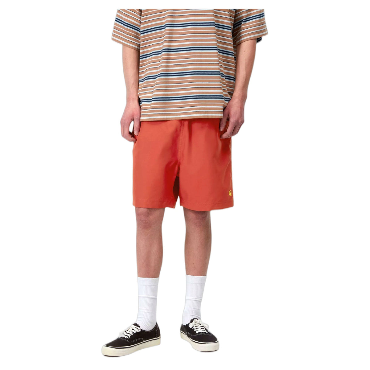 Costume Carhartt Wip Chase Swim Trunks - Oxide Red / Gold