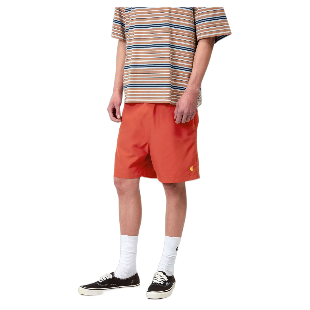 Costume Carhartt Wip Chase Swim Trunks - Oxide Red / Gold