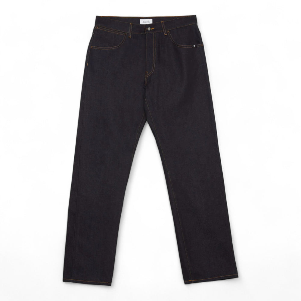 Jeans Uomo Amish Supplies James - Blue Denim Selvadge Raw Francis Concept