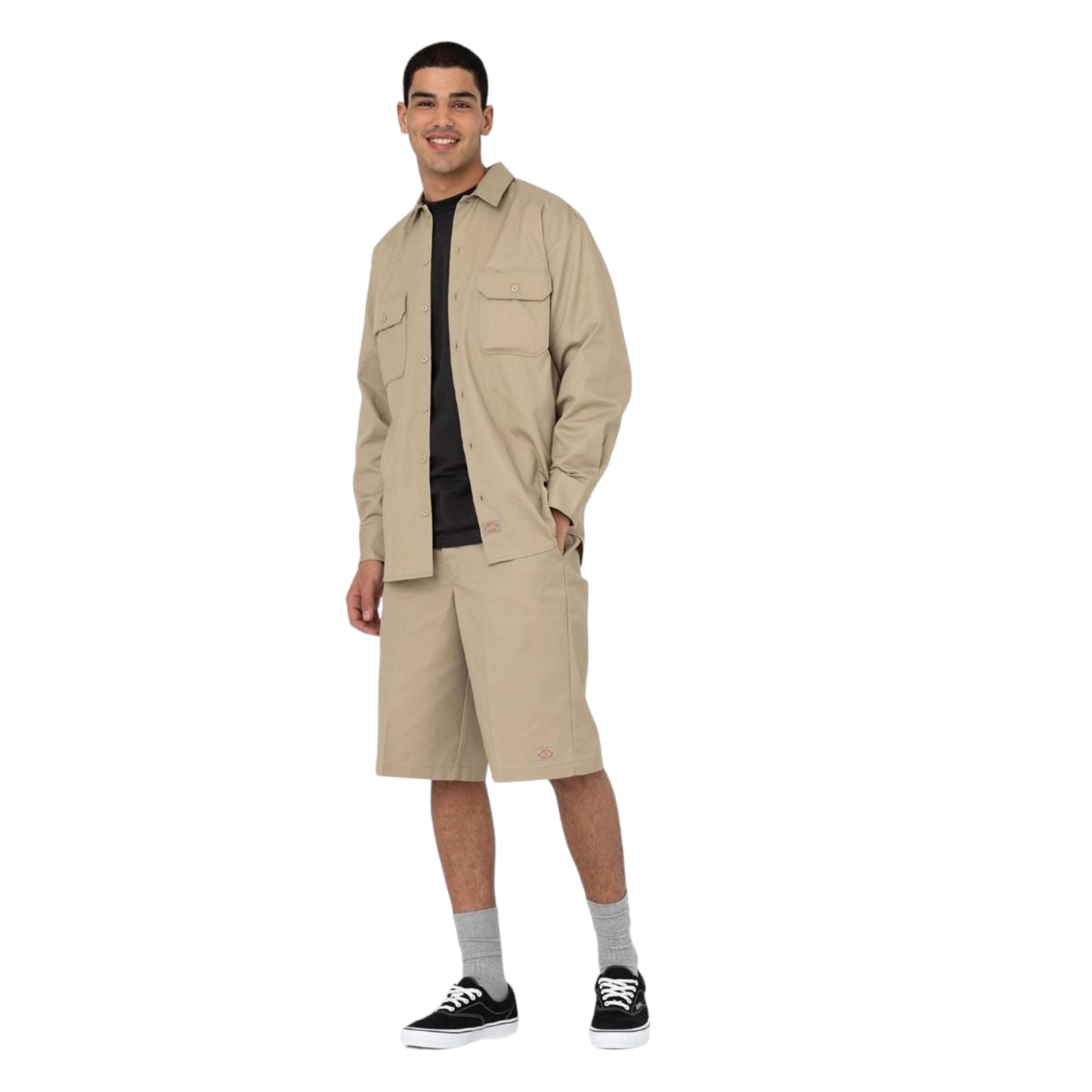 Bermuda Dickies 13Inch Multi Pocket Short - Khaki Francis Concept