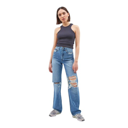 Dr.Denim Echo - Drift Mid Destroyed - Pantaloni di Dr.Denim | Francis Concept