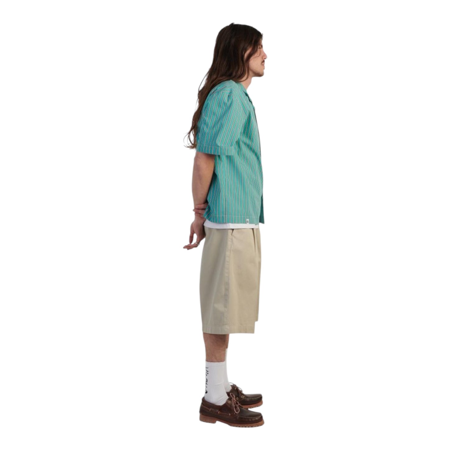 Camicia Edwin Saga Shirt SS - Green / White Francis Concept