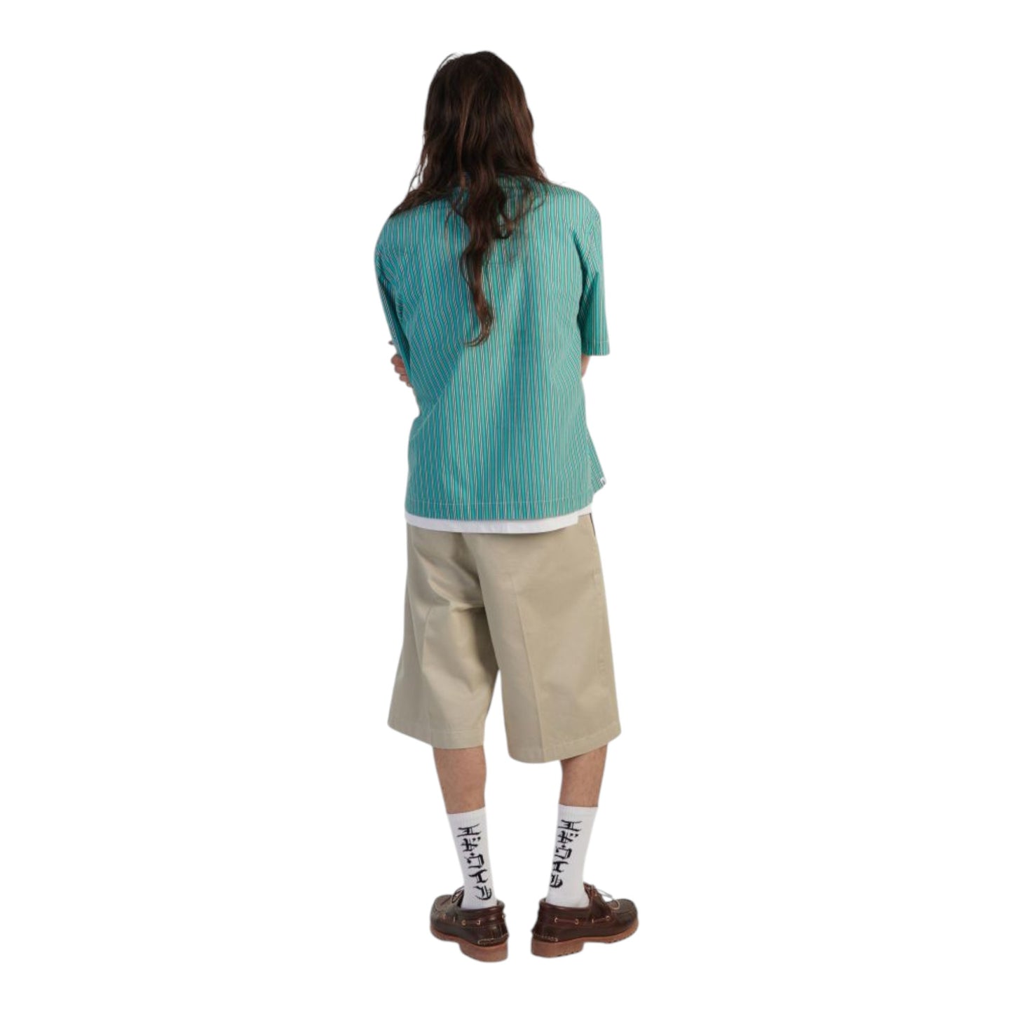 Camicia Edwin Saga Shirt SS - Green / White Francis Concept