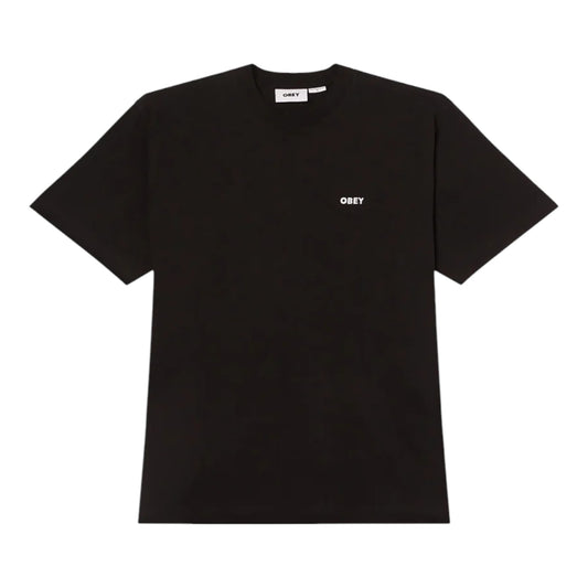 T-Shirt Obey Established Works Bold Tee SS - Black Francis Concept