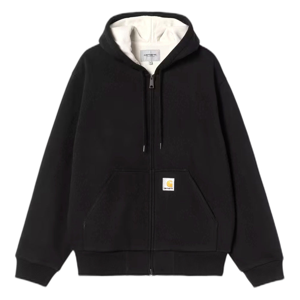 Felpa Carhartt Wip Active Sweat Jacket - Black Stone Washed - Felpe di Carhartt Wip | Francis Concept