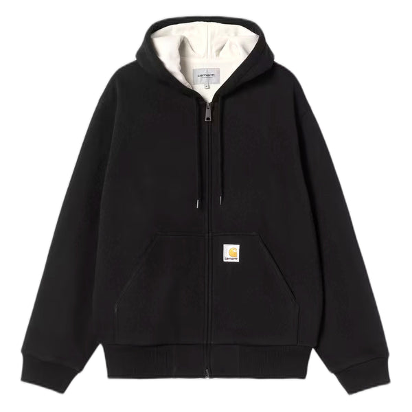 Felpa Carhartt Wip Active Sweat Jacket - Black Stone Washed - Felpe di Carhartt Wip | Francis Concept