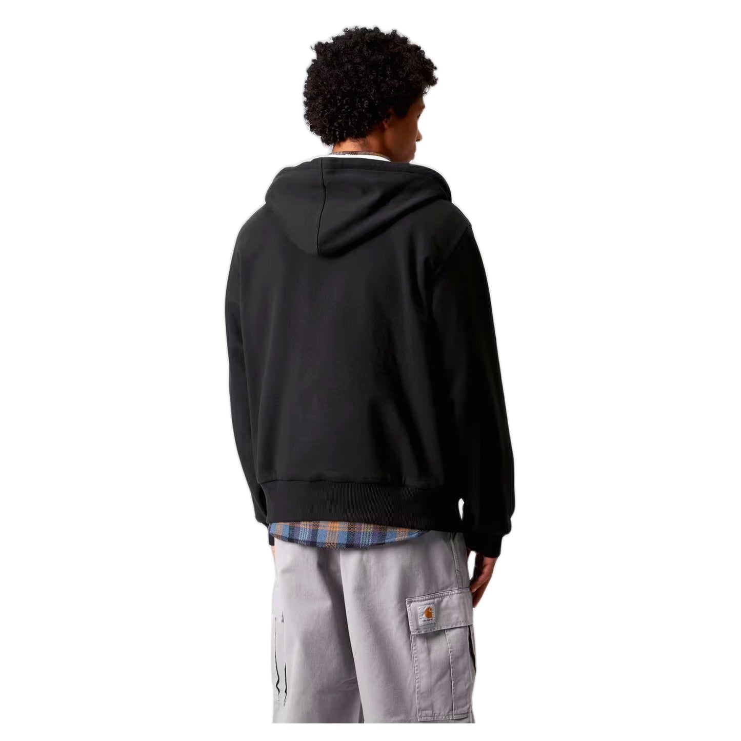 Felpa Carhartt Wip Active Sweat Jacket - Black Stone Washed - Felpe di Carhartt Wip | Francis Concept