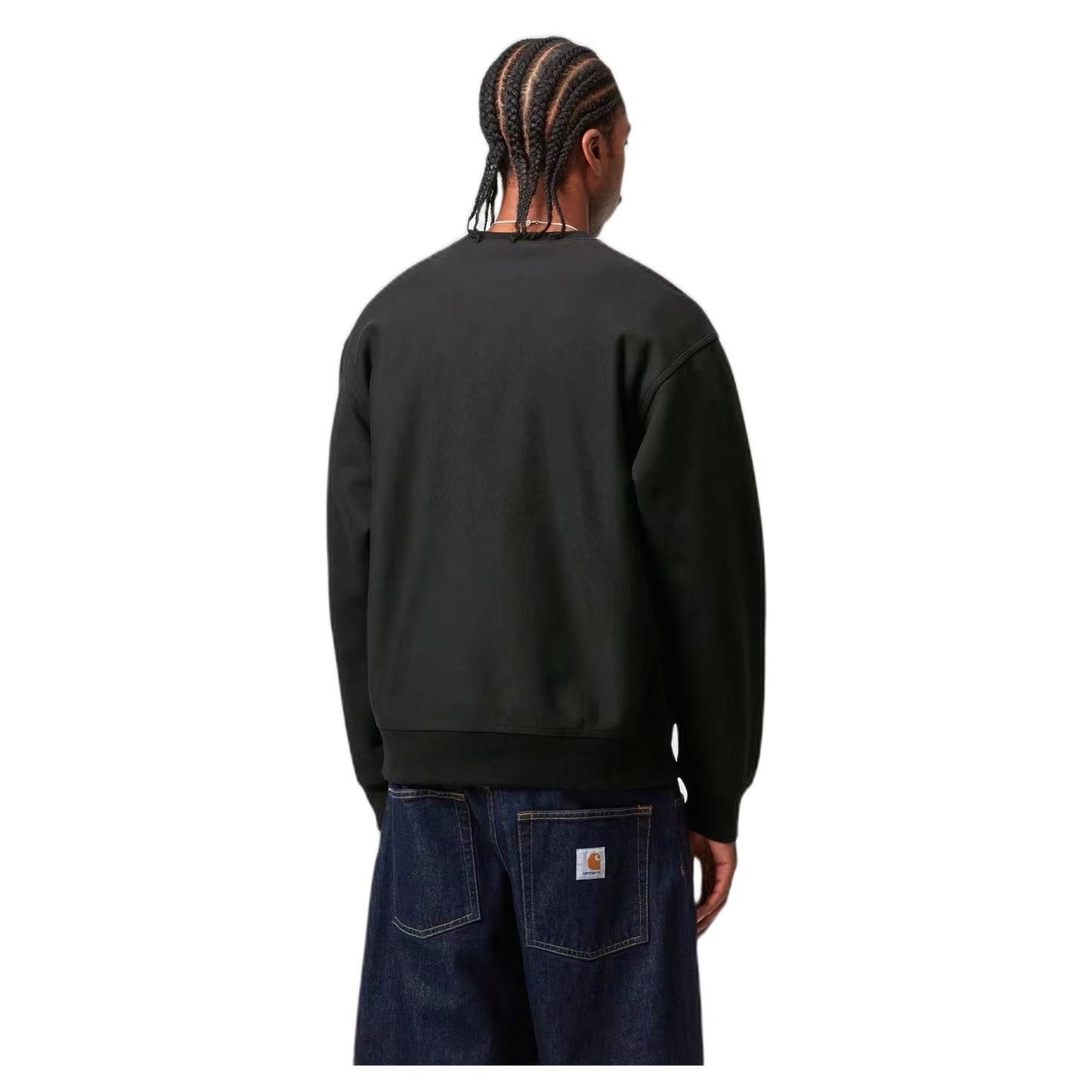 Felpa Carhartt Wip American Script Sweat - Black - Felpe di Carhartt Wip | Francis Concept