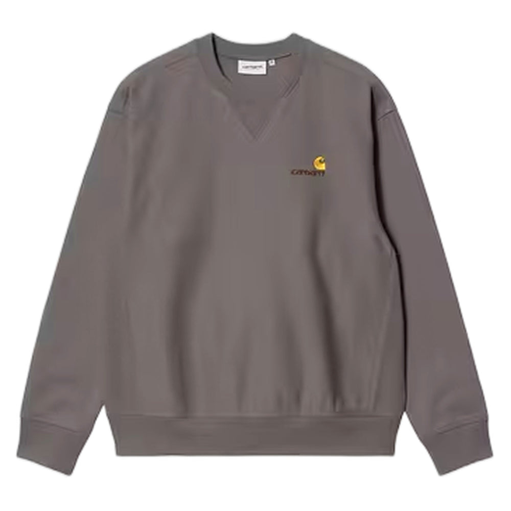 Felpa Carhartt Wip American Script Sweat - Porphyry - Felpe di Carhartt Wip | Francis Concept