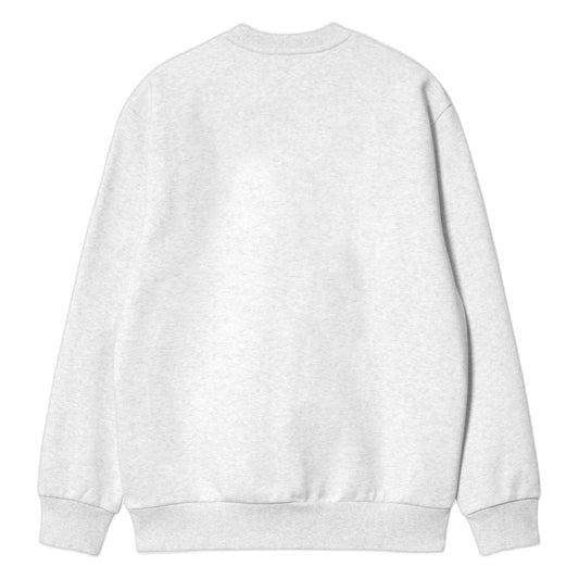 Felpa Carhartt Wip Carhartt Sweat - Ash Heather / Rondo - Felpe di Carhartt Wip | Francis Concept