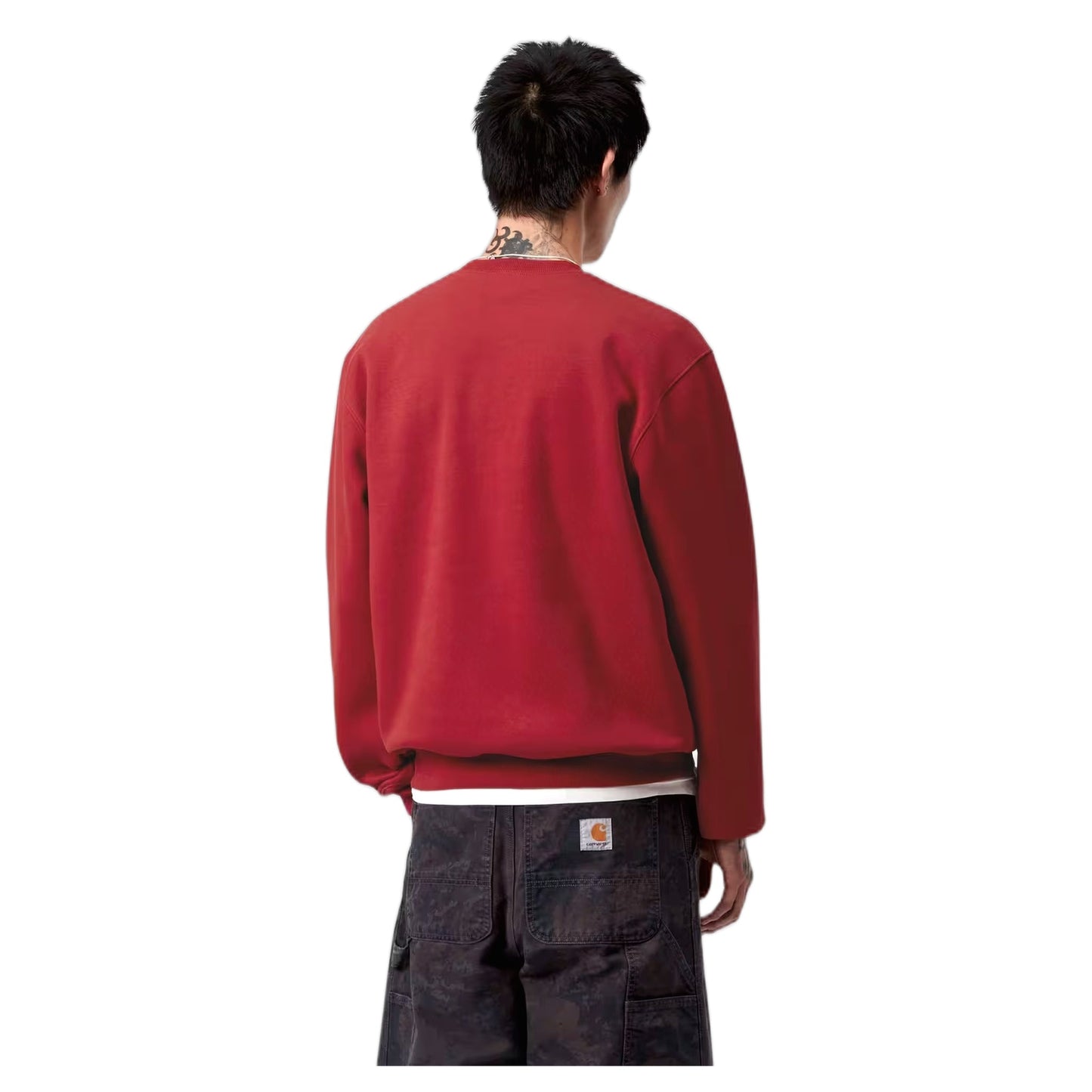 Felpa Carhartt Wip Carhartt Sweat - Scarlet / Graphite - Felpe di Carhartt Wip | Francis Concept